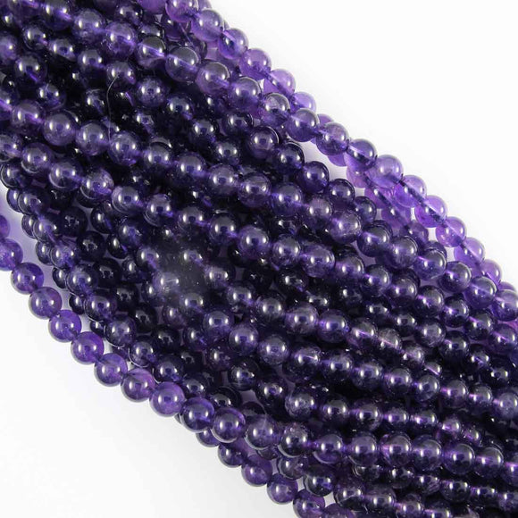 Semi prec 6mm rnd dark amethyst 63p