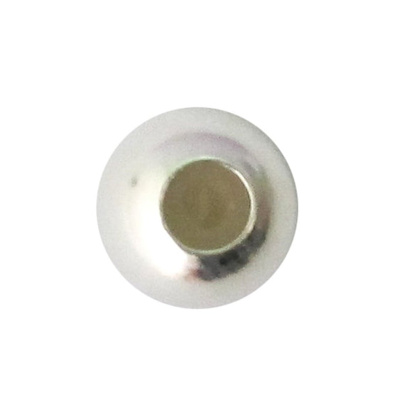 Stering sil 8mm rnd 4mm silicon hole 1pc