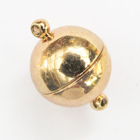 Metal 14mm rnd magnetic clasp NF R GLD 2