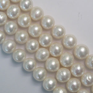 Semi prec 12mm pearl AA natural 30pc
