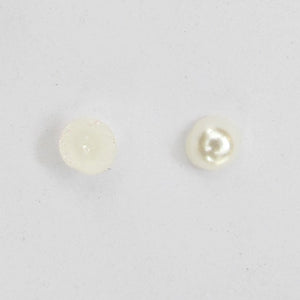 Plas 4mm rnd cabochon pearl cream 200pcs
