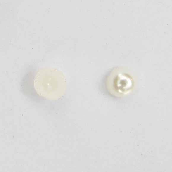 Plas 4mm rnd cabochon pearl cream 200pcs