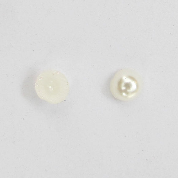 Plas 4mm rnd cabochon pearl cream 200pcs