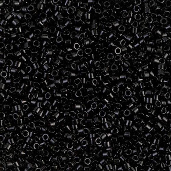 Delica Beads DB 10 opaque black 5grams