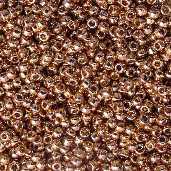 toho size 15 rnd PF551 gal rosegold 10g