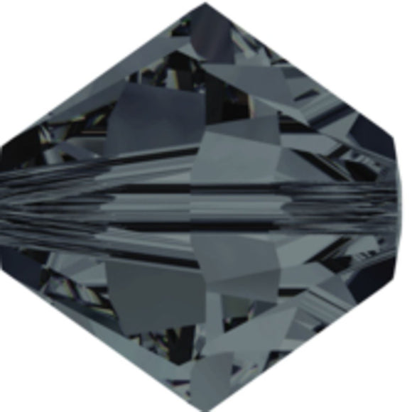 Austrian Crystals 3mm 5328 graphite 30pcs