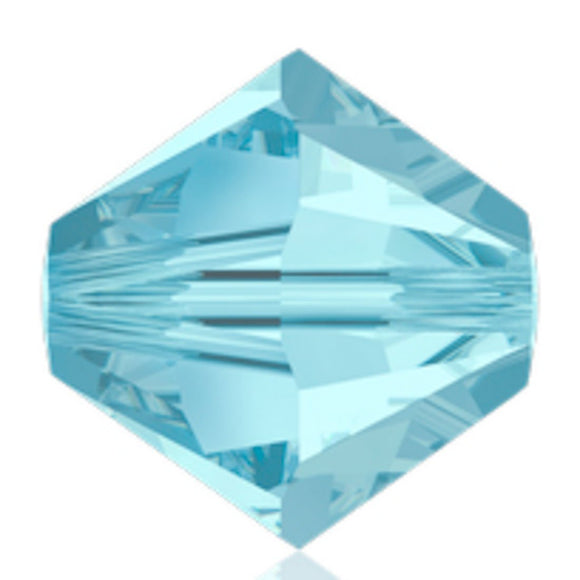 Austrian Crystals 3mm 5328 aquamarine 30pcs