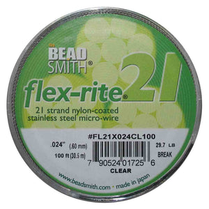 Flexrite .60mm 21 strand clear 30.5mts