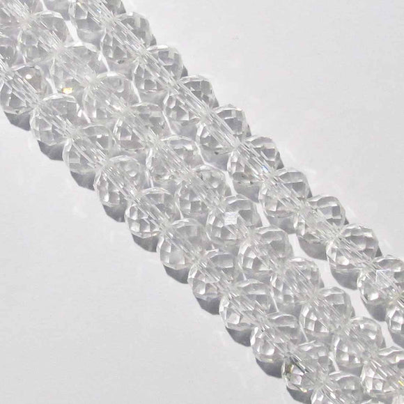 Cg 5x6mm faceted rondel crystal 85 pieces.