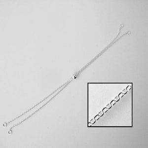 Sterling sil chain bracelet 5mm 14cm