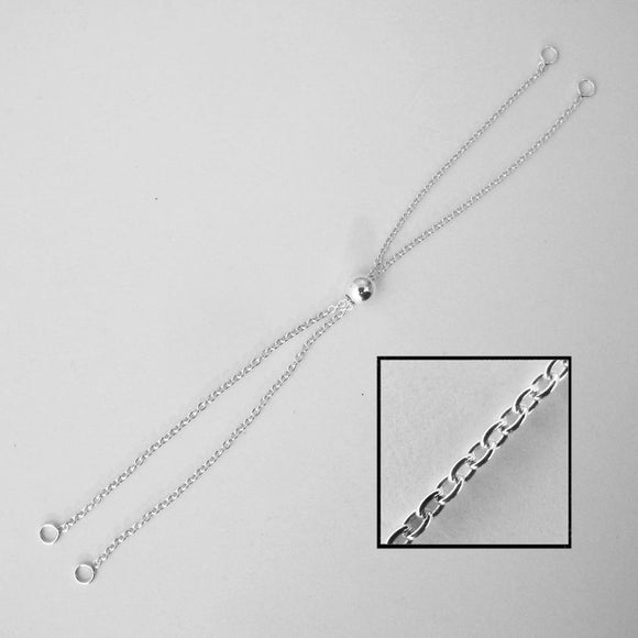 Sterling sil chain bracelet 5mm 12cm