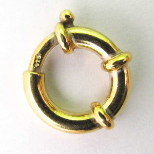 14K Gold Sterling sil 14mm bolt clasp 1p