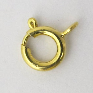 14K Gold Sterling sil 10mm bolt clasp 1p