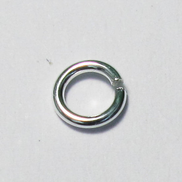 Sterling sil 4.5mmx.8mm HARD jumpring10p