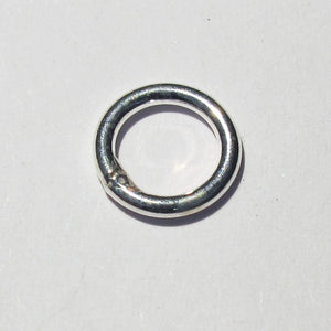 Sterling sil 8mm x 1.2mm SOLD ring 4pcs