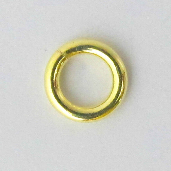 14k gold sterling sil 8x1.5mm j-ring 2pc