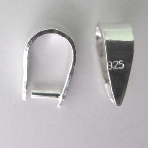 Sterling sil 7mm removable bail 2pcs
