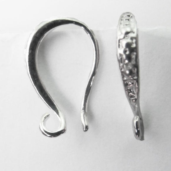 Metal 16mm dimpled E/F HOOK NF SIL 10p