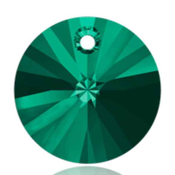 Austrian Crystals 12mm 6428 xilion emerald 4pc