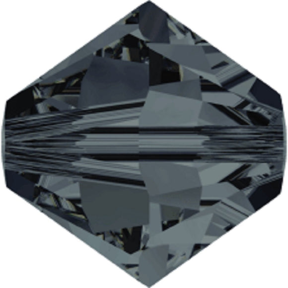 Austrian Crystals 4mm 5328 graphite 40pcs