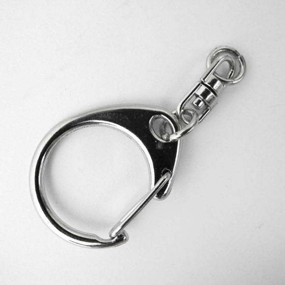 metal 32mm clasp swivel key nickel 10p