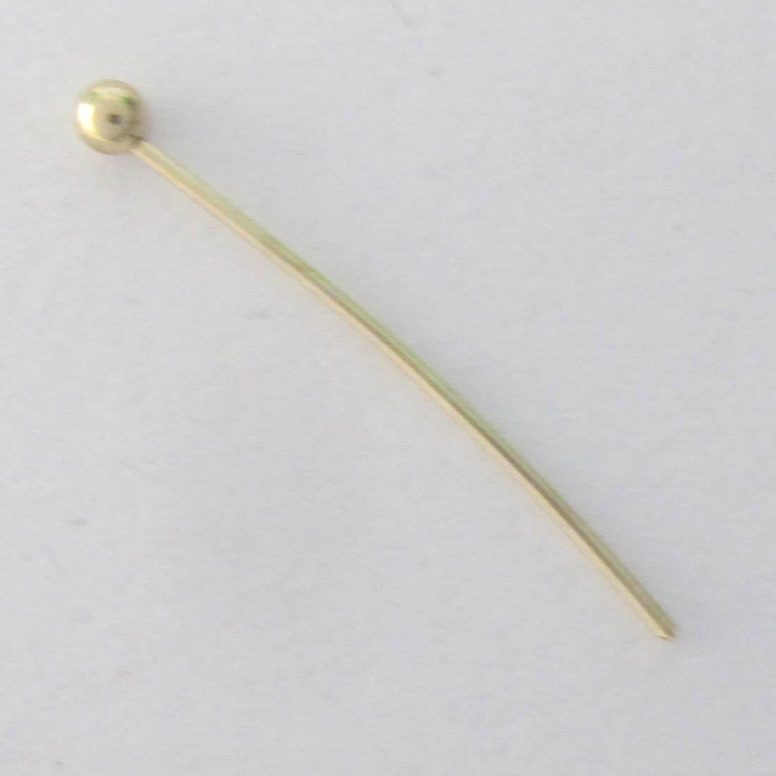 Metal 20mm ball pin HQ NF GOLD 50pcs – Wholesale Beads