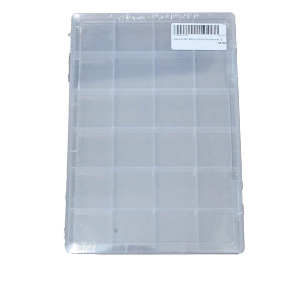 plas box 28x19x2cm and 24 compartment 1p