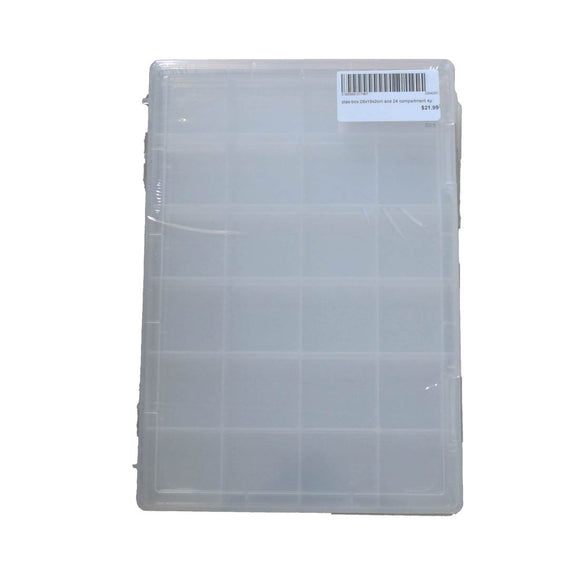 plas box 28x19x2cm and 24 compartment 4p