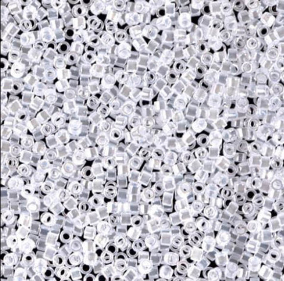 Delica Beads DB 231 cry white luster 5gr