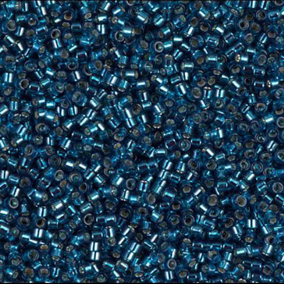 Delica DB 608 trans blue sil line zir 5g