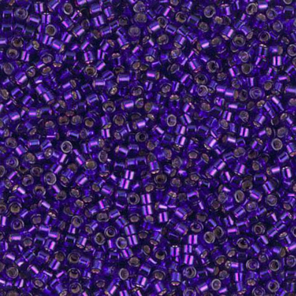 Delica Beads DB 610 Sil Line Violet 5g