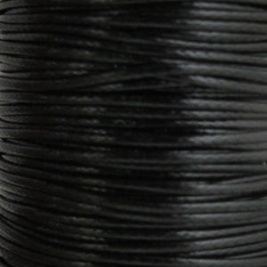 Cord 1mm HQ Woven black 38metres