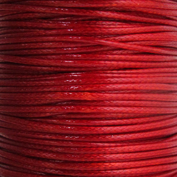 Cord 1mm HQ Woven red 38metres
