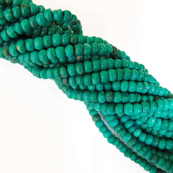 semi prec 5mm nuggets howlite turq 95pcs