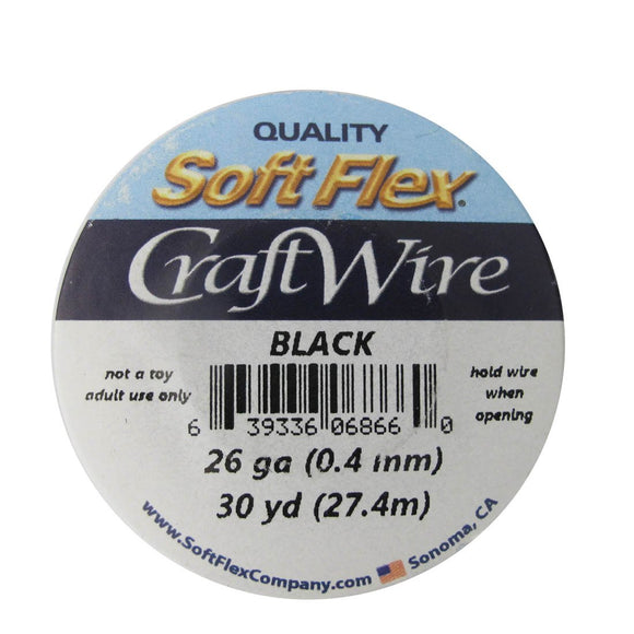 Wire 26 gauge black 27.4m
