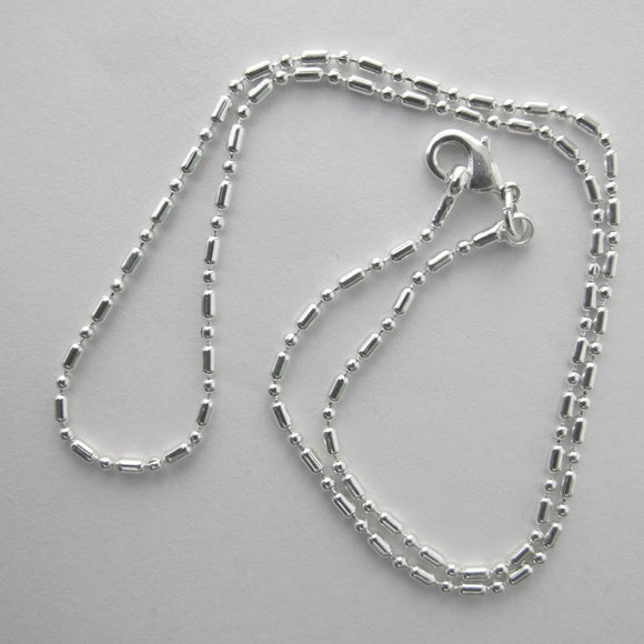 Jewellery 36cm ball/bar chain NF SIL 1pc