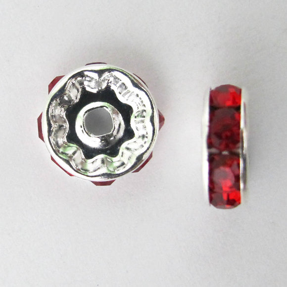 XMASS DECO 10MM DIAMANTE RED 5p