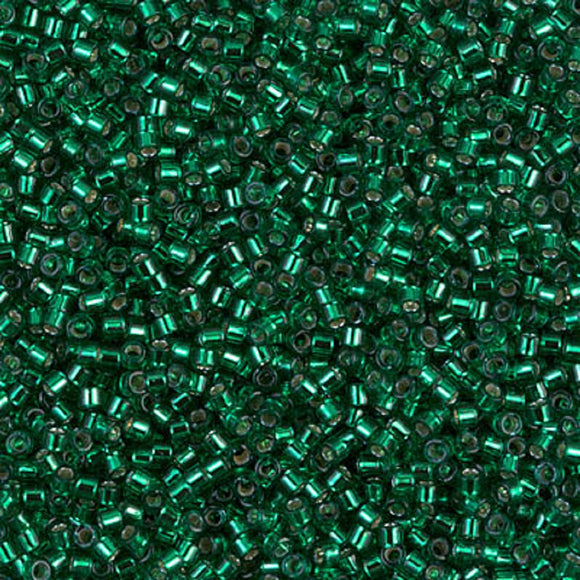 Delica Beads DB 605 SL Dyed Green 5g