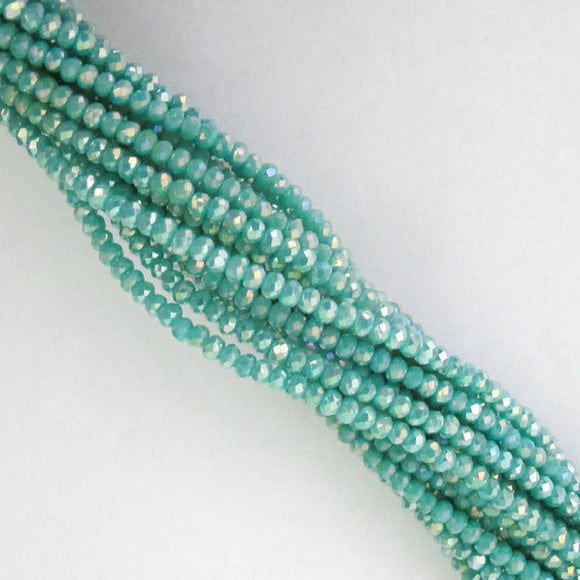 cg 2x3mm faceted rond mint AB 155+p
