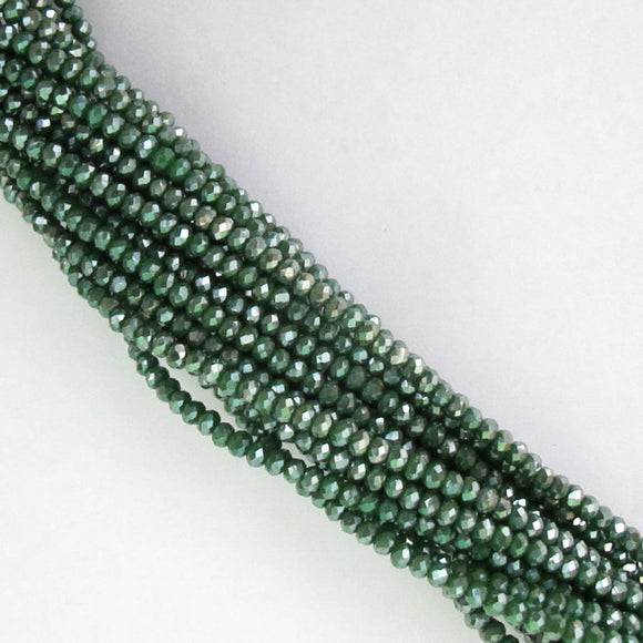 cg 2x3mm faceted rond moss AB 155+p