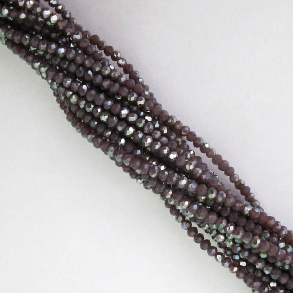 cg 2x3mm faceted rond grape AB 155+p