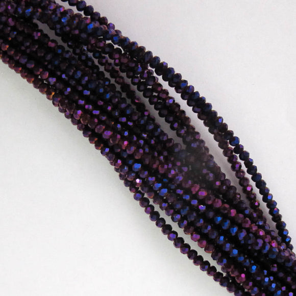 cg 2x3mm faceted rond violet AB 155+p