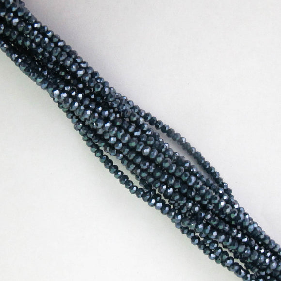 cg 2x3mm faceted rond navy AB 155+p
