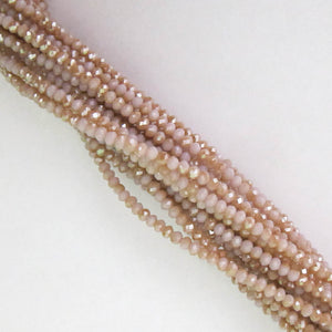 cg 2x3mm faceted rond rose gold AP 155+p