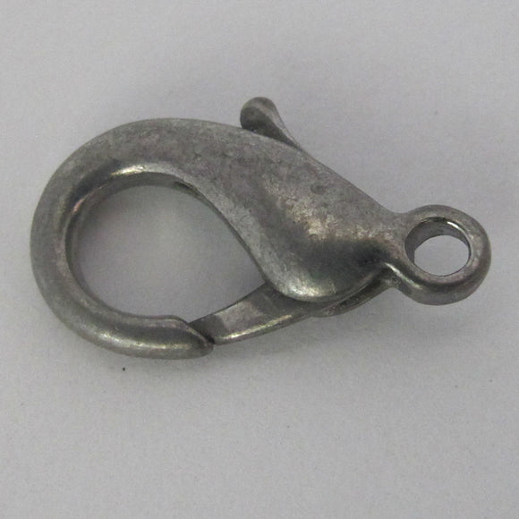 Metal 18mm parrot clasp NF Boho blk 4pcs