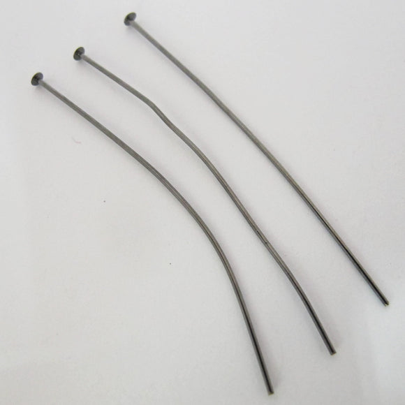 Metal 51mm head pin black NF 100pcs