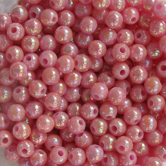 Plas 4mm rnd opa lavender AB 20gr/700pcs