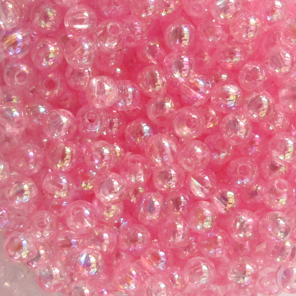 Plas 4mm rnd trans light pink 20g/700pcs
