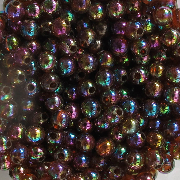 Plas 4mm rnd rose/moss 20g/700pcs