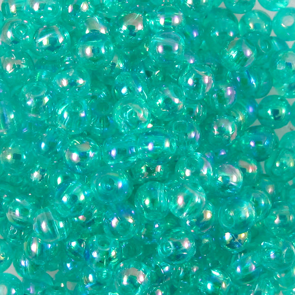 Plas 4mm rnd blue/green 20g/700pcs